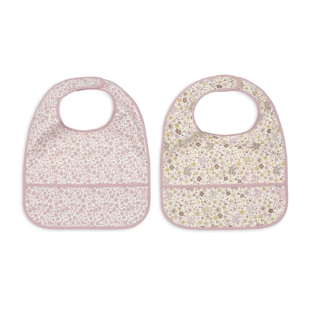 Jollein Bavoirs imperméables lot de 2 - Fleurs