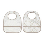 Jollein Bavoirs imperméables, lot de 2 - imprimé fleuri Dromen