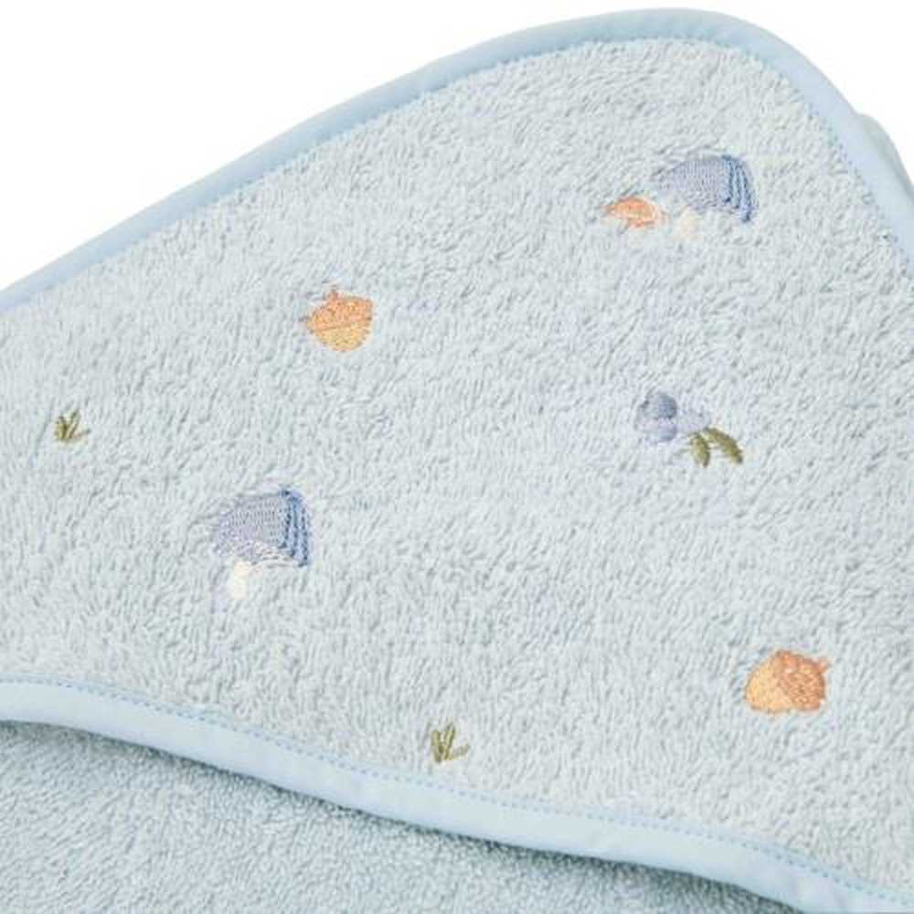 Cape de bain Little Dutch - brodée bleue
