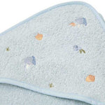 Cape de bain Little Dutch - brodée bleue