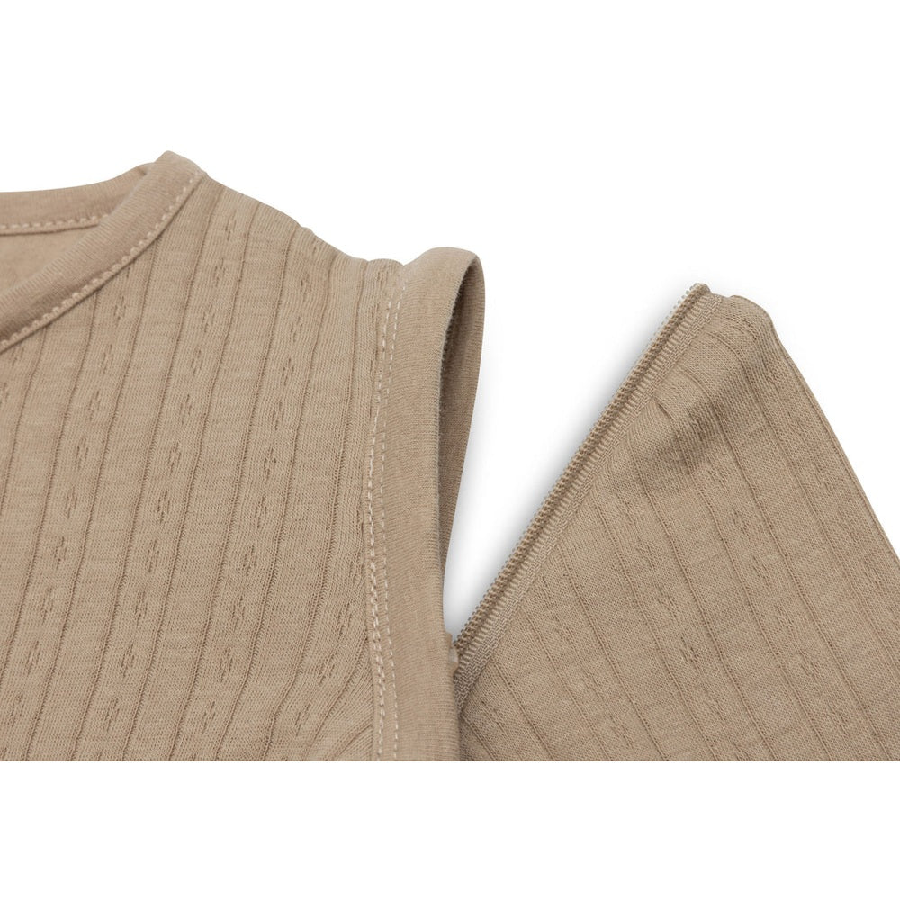 Gigoteuse d'été Jollein en coton, ronde, ajourée, Biscuit - 0,5 à 1 TOG