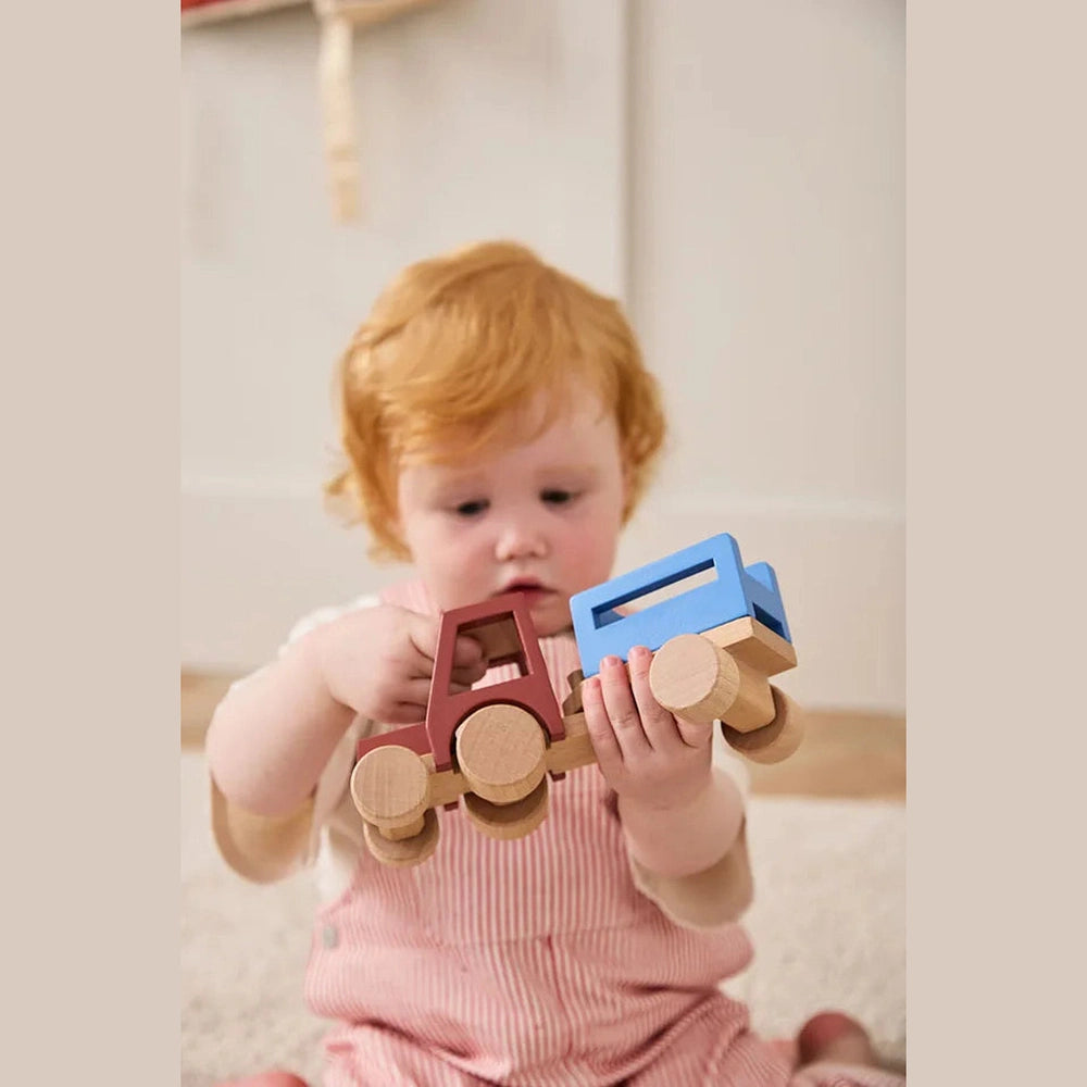 Tracteur en bois Aiden Kid's Concept, jouet en bois
