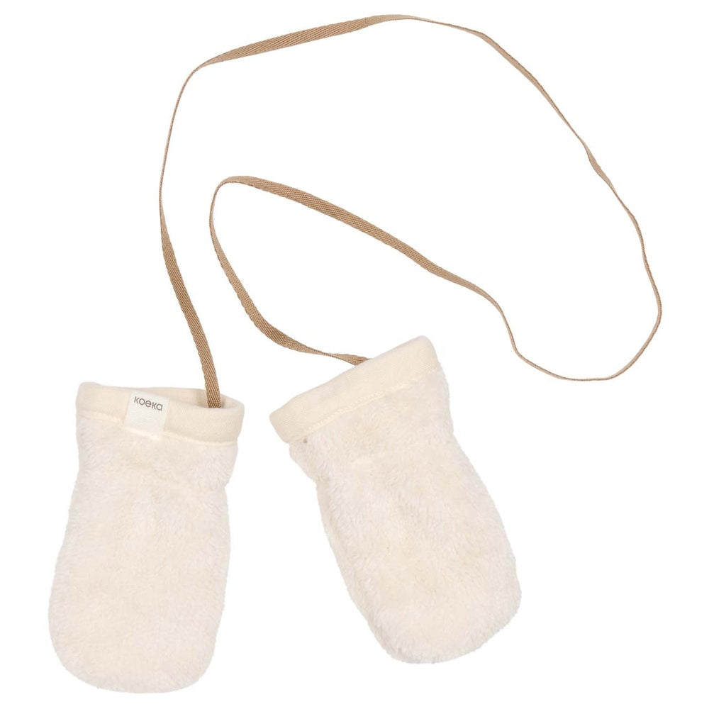 Koeka Moufles bébé Malmo en teddy - Pebble