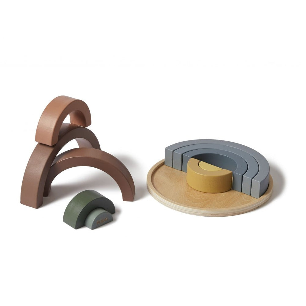 Puzzle arc-en-ciel en bois Flexa