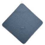 Koeka Couverture d’emmaillotage gaufrée / Teddy Oslo Bluestone | Couverture d’emmaillotage