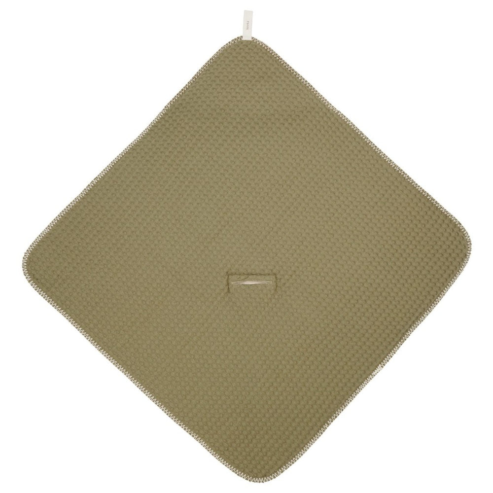 Koeka Couverture d’emmaillotage Wafel / Teddy Oslo Moss | couverture enveloppante