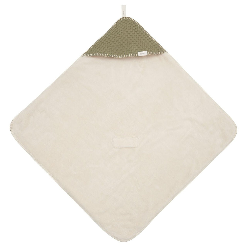 Koeka Couverture d’emmaillotage Wafel / Teddy Oslo Moss | Couverture enveloppante