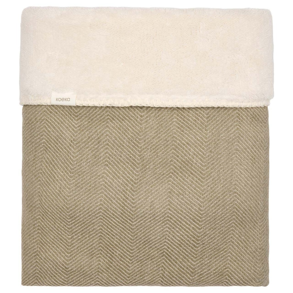 Koeka Couverture de berceau Teddy Montreal Moss | Petite couverture 100x75 cm