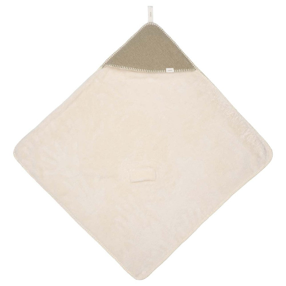 Couverture d'emmaillotage Koeka Teddy Montreal Moss - 100x100cm