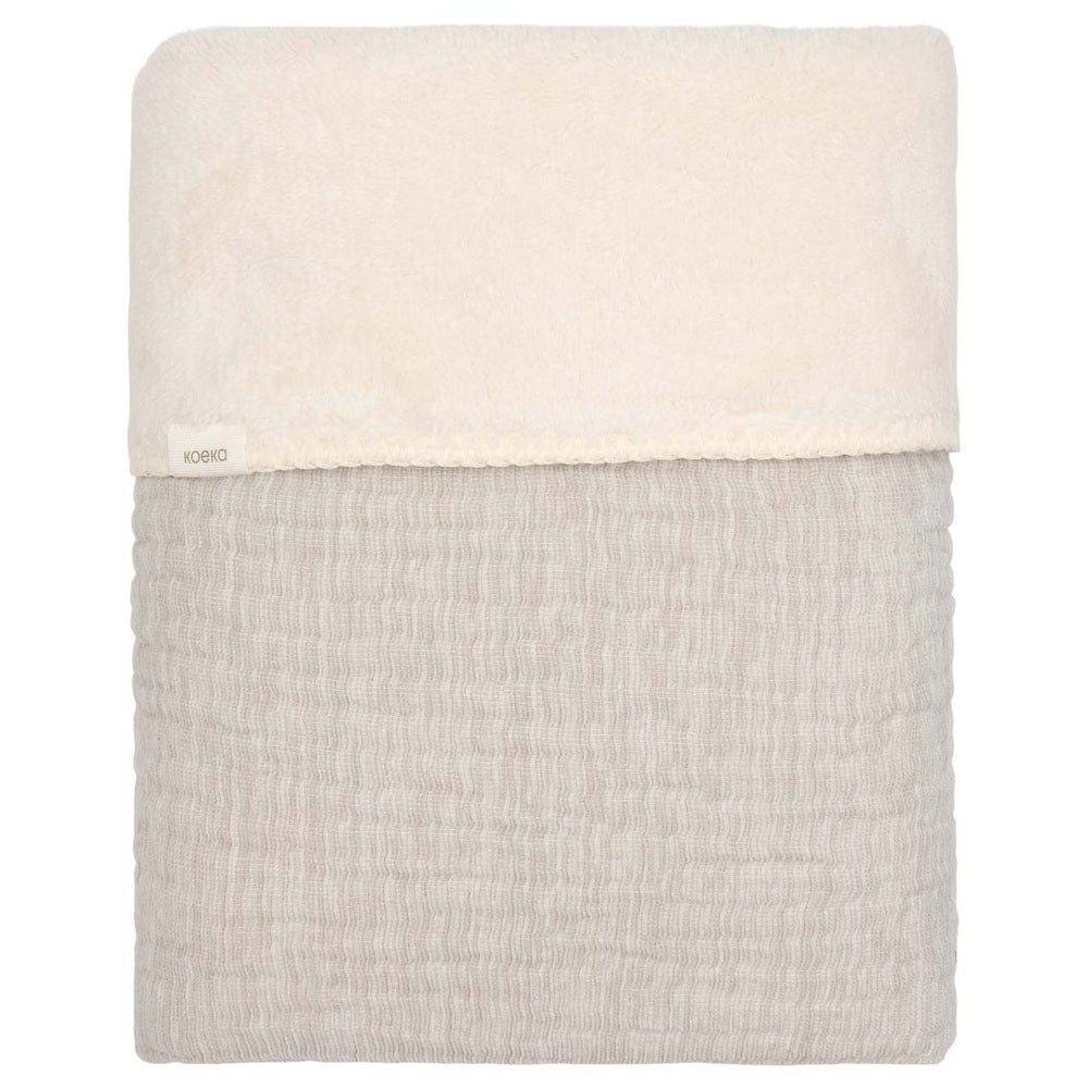Koeka couverture pour berceau Teddy Rivoli - Stone | couverture 100x75 cm