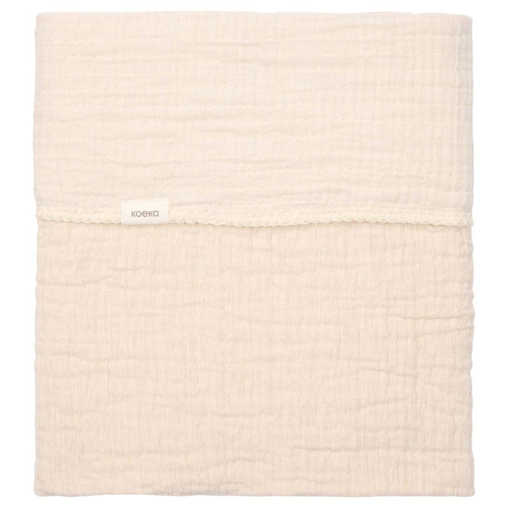 Koeka couverture de berceau Rivoli - blanc chaud | petite couverture 100x75 cm