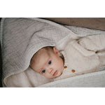 Koeka Couverture d’emmaillotage Teddy Rivoli Stone - 100x100cm