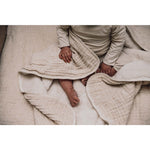 Koeka Couverture Teddy Rivoli - Blanc chaud | Couverture d’emmaillotage