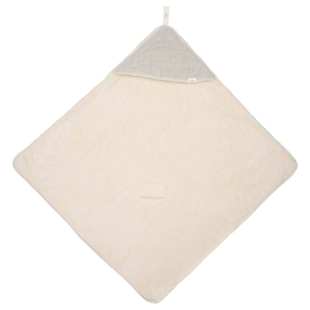 Koeka Couverture d'emmaillotage Teddy Rivoli Stone - 100x100cm