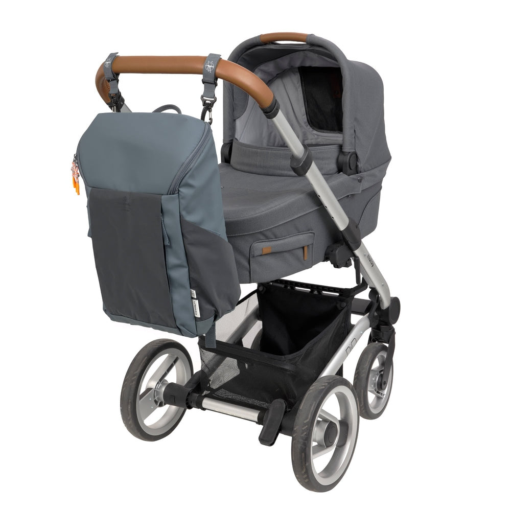 Lässig Slender Up Sac à dos à langer - Gris anthracite réfléchissant