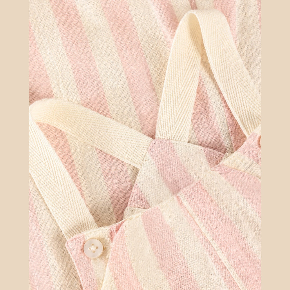 Minymo combinaison rayée Silver Pink