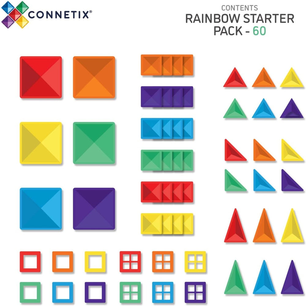 Connetix Rainbow Starter Pack | 60 pièces