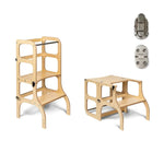 Ette Tete Step N' SIT Tour d'apprentissage Montessori / tabouret - Bois