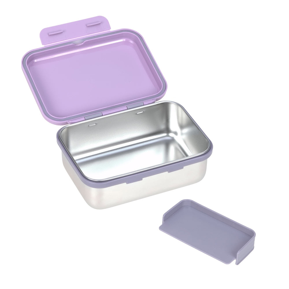 Lässig boîte à lunch / boîte à tartines en acier inoxydable Little Gang - Heart Lilac