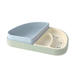 LÄSSIG Set de vaisselle en silicone sectionné – service pour enfants en forme d’arc-en-ciel Happy Fruits Lemon