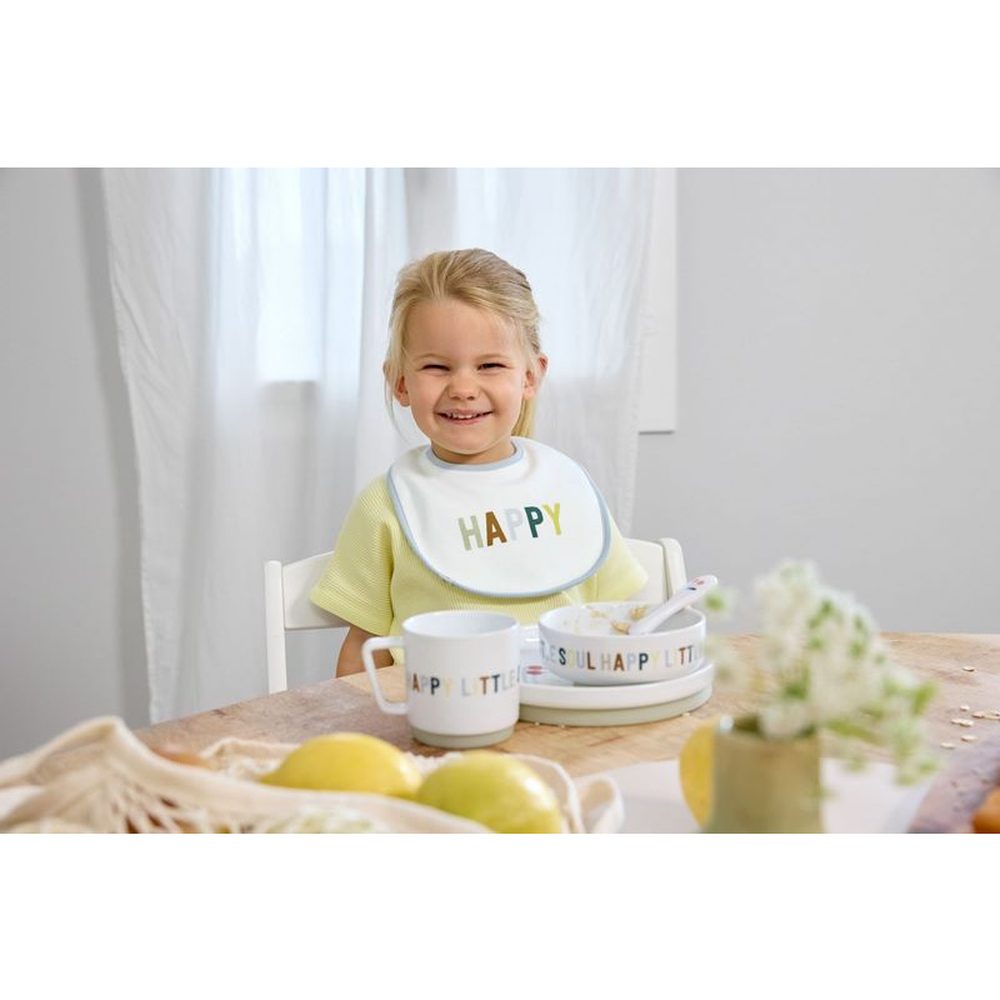 Lässig Lot de 5 bavoirs - Happy Fruits Citron