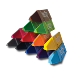 Ooly Craies triangulaires jumbo joyeuses | lot de 12