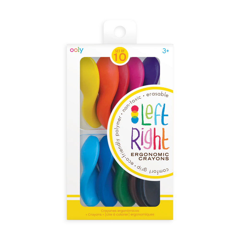 Crayons Ooly Left Right - crayons de couleur avec la bonne prise en main