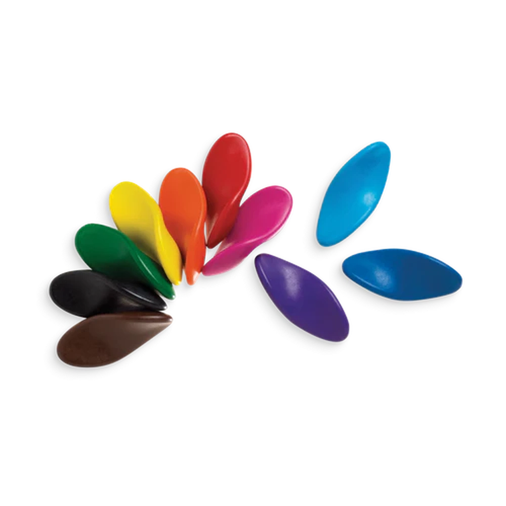 Ooly Left Right Crayons - Crayons de couleur avec bonne prise en main