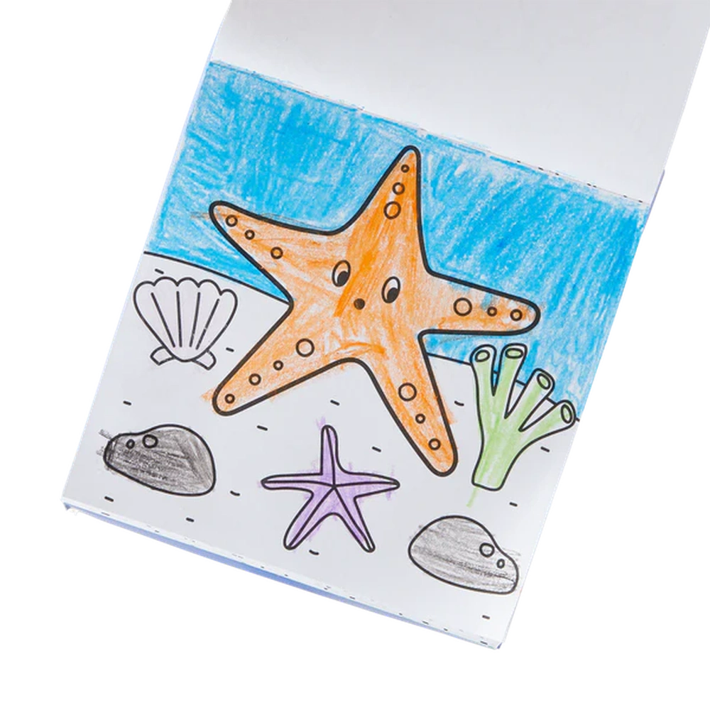 Livre de coloriage à emporter avec crayons - Sea Life