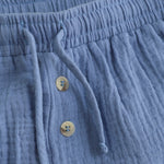 Short en mousseline Huttelihut - bleu