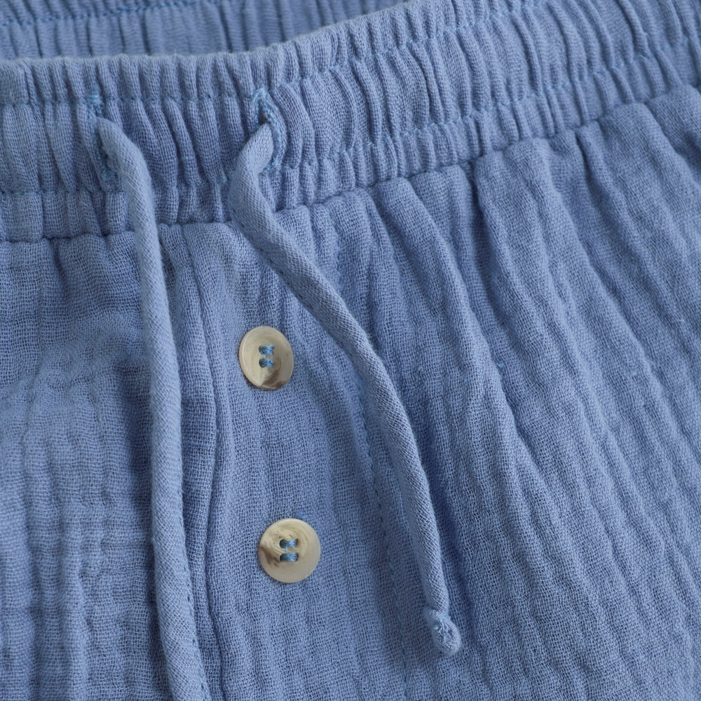 Short en mousseline Huttelihut - bleu