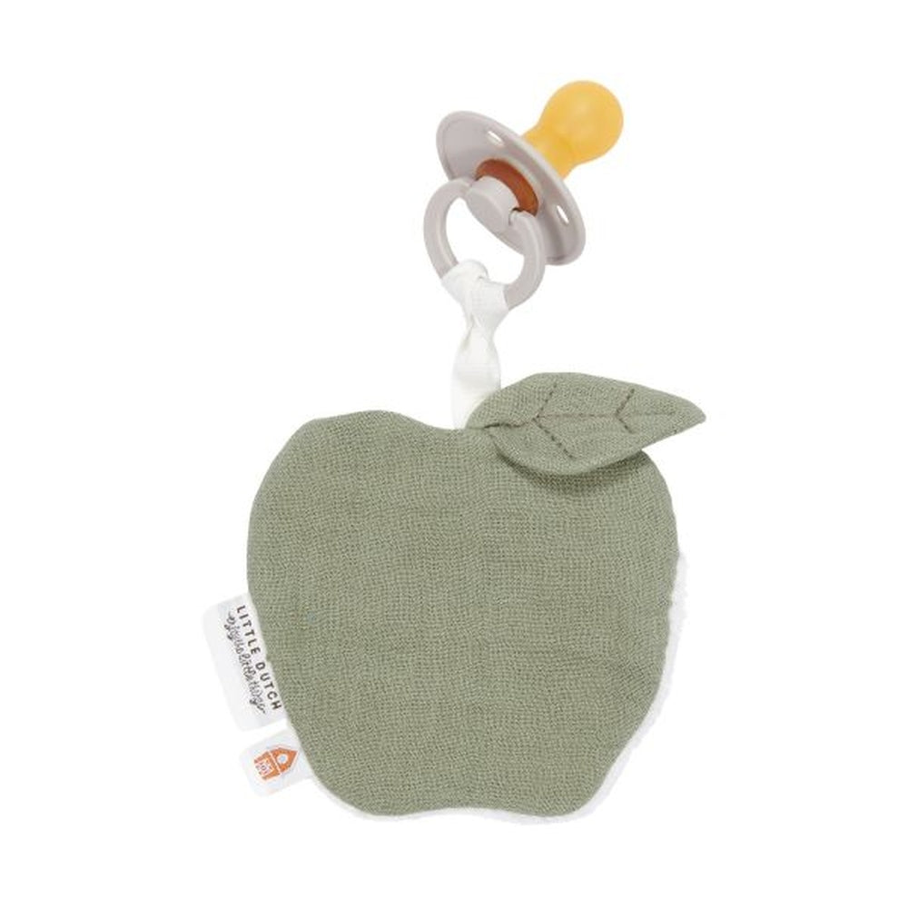 Little Dutch doudou en gaze de coton Pomme - Olive