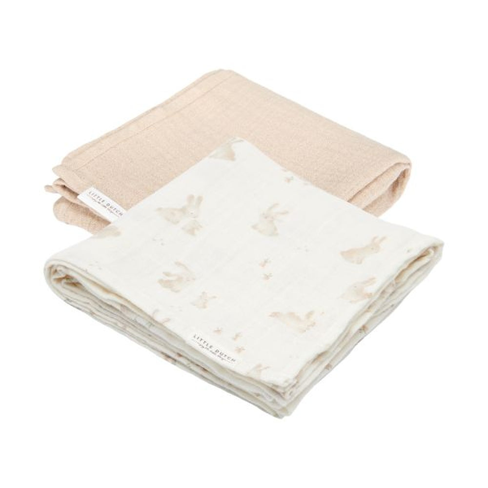Little Dutch Lange en tétra 70x70 cm - Baby Bunny / beige