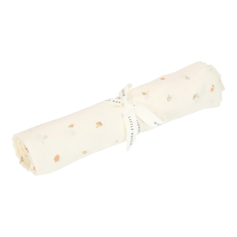 Little Dutch Lange en gaze de coton / tissu tétra / lange d’emmaillotage 120x120 cm - Forest Treasures