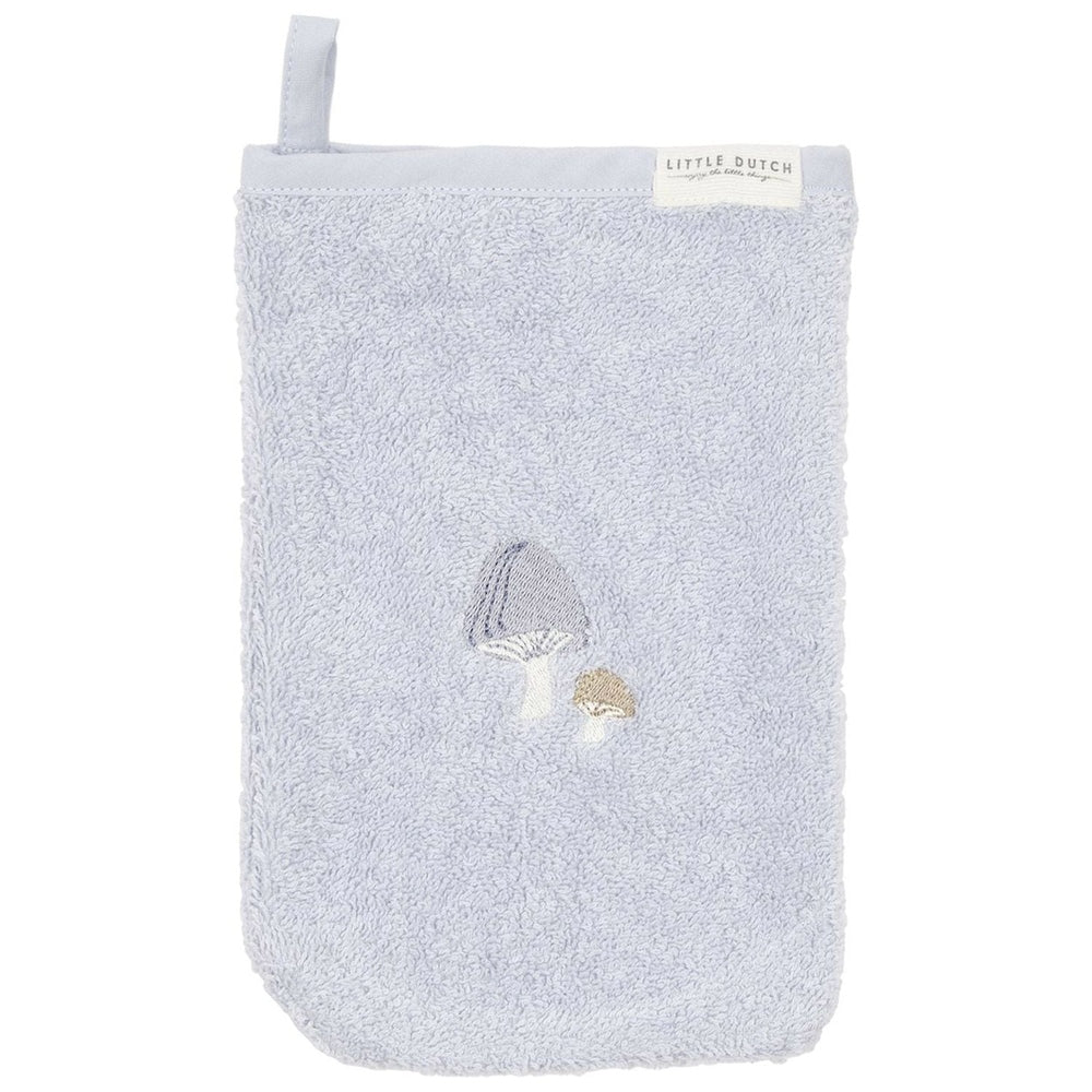 Set de gants de toilette Little Dutch bleu/blanc doux