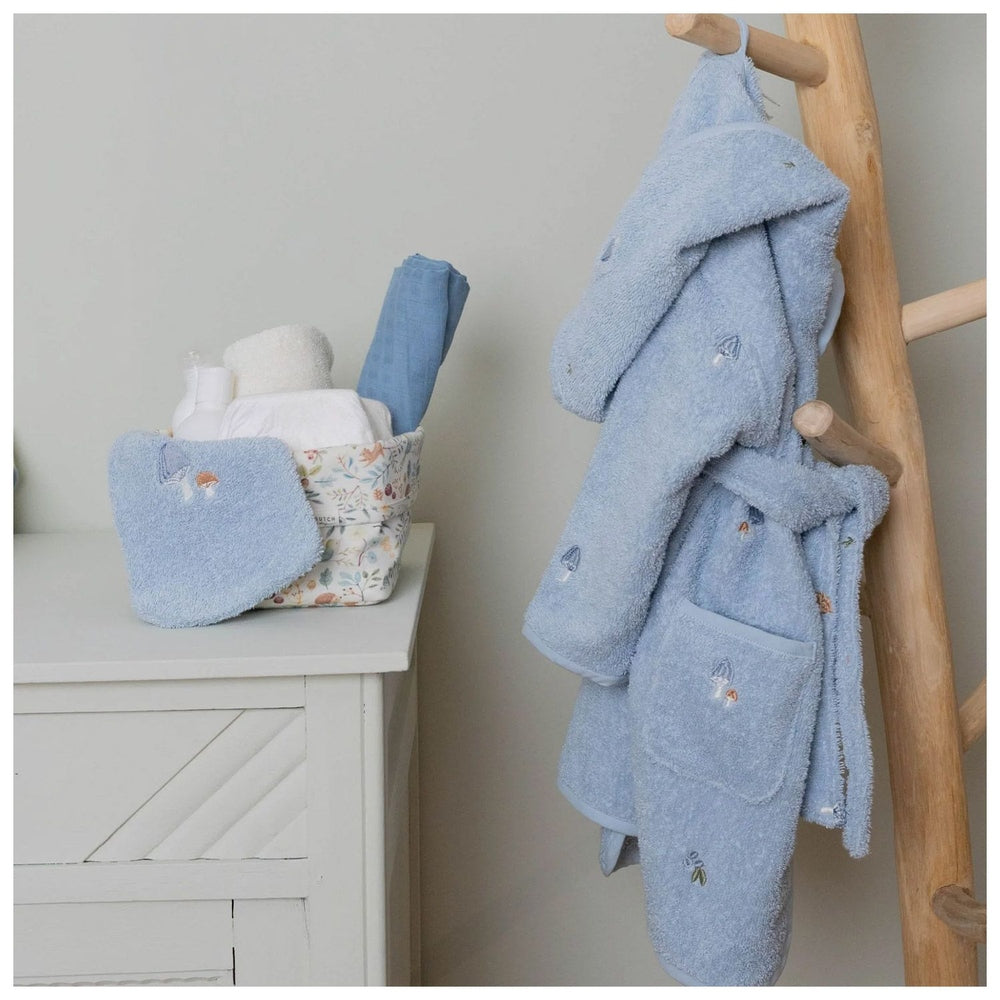 Little Dutch Set de gants de toilette bleu/blanc doux
