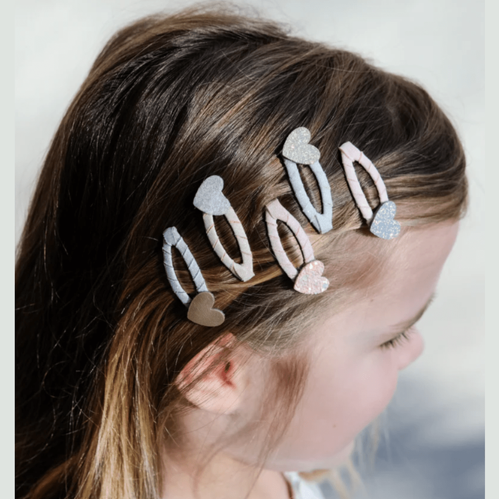 Mimi & Lula Barrettes 5-pack - Cœurs