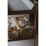 Quax - Grand panier pour table à langer XL - Beige naturel - 24x60x18cm