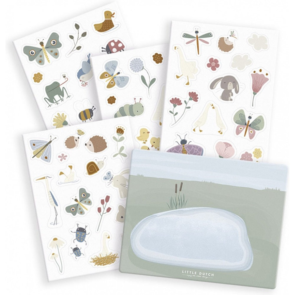 Autocollants pour fenêtre Flowers & Butterflies Little Dutch