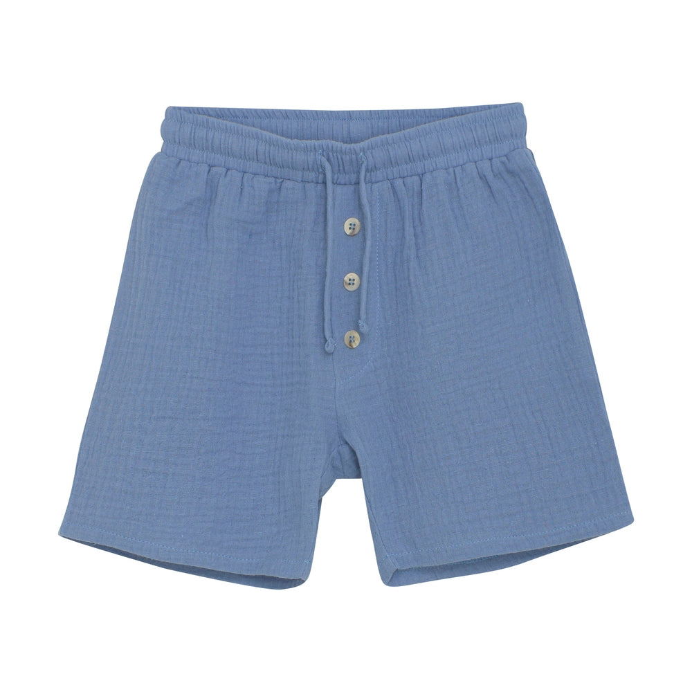 Huttelihut short en mousseline - bleu