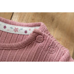 T-shirt à manches longues Little Dutch en coton bio - Flower/Rouge