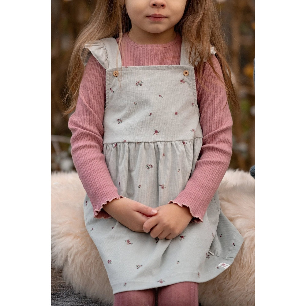 Little Dutch T-shirt à manches longues en coton bio - Flower/Rouge