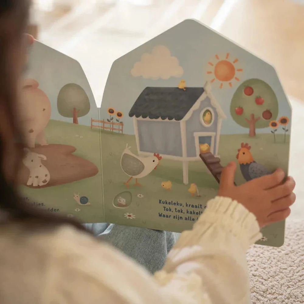 Petit livre pour enfants Little Dutch Mon livre à fenêtres - Ferme
