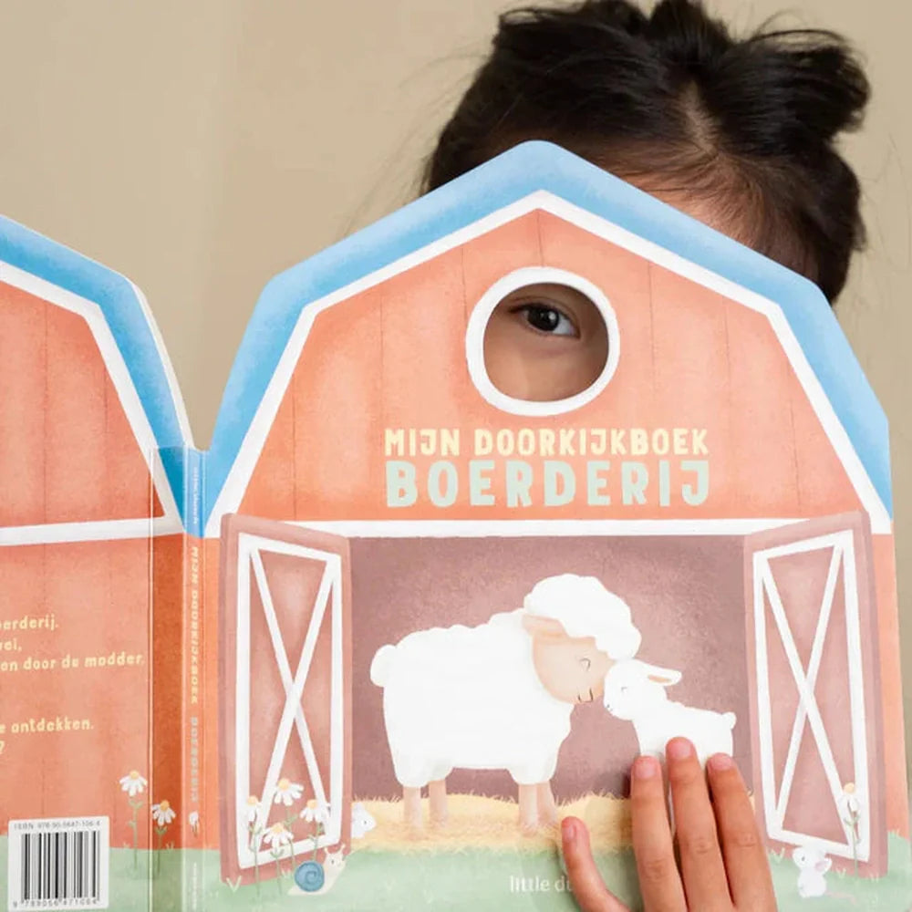 Little Dutch Livre pour enfants Mon livre à fenêtres - Ferme