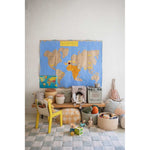 Tapis lavable Lorena Canals Kitchen Tiles bleu sauge 90x130cm