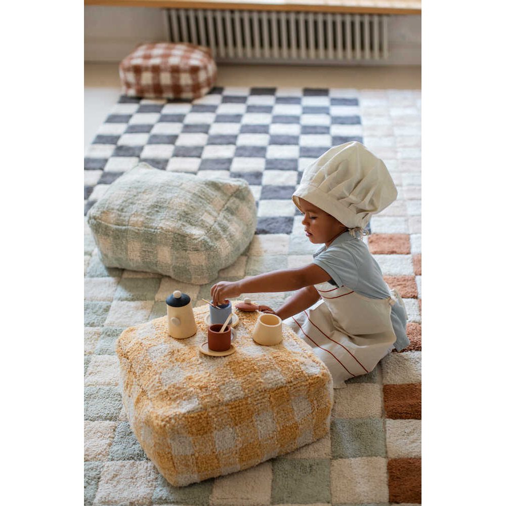 Tapis lavable Lorena Canals Kitchen Tiles Bleu Sauge 90x130cm