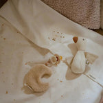 doudou d'attache-sucette Little Dutch - blanc