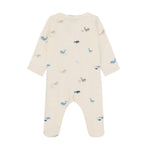 Pyjama Fixoni avec pieds bleu - Arctic Ice