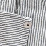 Huttelihut Shorts rayés pour enfant – short d'été léger – bleu marine foncé