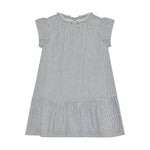 Huttelihut Robe rayée – robe d'été pour enfant – bleu marine foncé